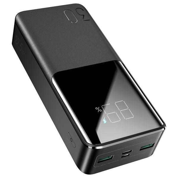 Power Bank with Large Digital Display 10000mAh 20000mAh 30000mAh For Phone Laptop Tablet Mac