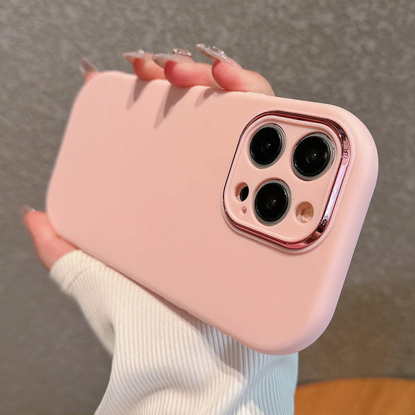 Candy Color Camera Protection Soft Phone Cases For iPhone 15 Pro Max 14 13 12 Plus Shockproof Silicone Cover