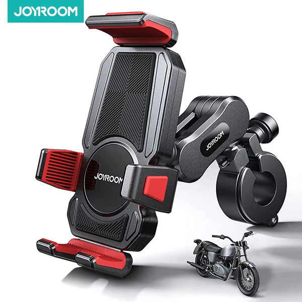Aluminum Alloy Motorcycle Phone Holder Metal Motorcycle Phone Mount with Vibration Dampener for Motorcycle Bike Bicycle