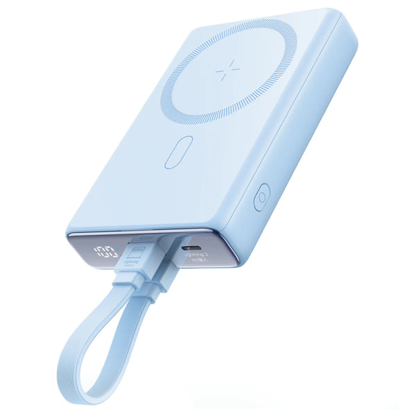 10000mAh Magnetic Wireless Power Banks 20W with Built-in Cable & Kickstand