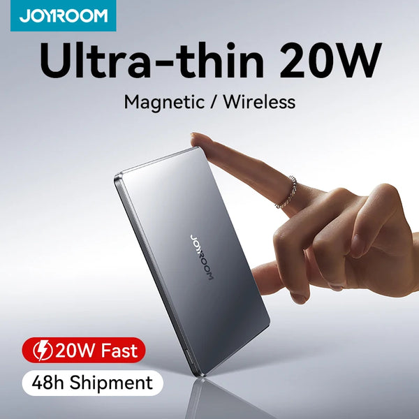 5000mAh 20W Wireless Power Bank 9mm Super Thin Magnetic Portable Fast Charging External Battery for iPhone 16 15 14 13 12