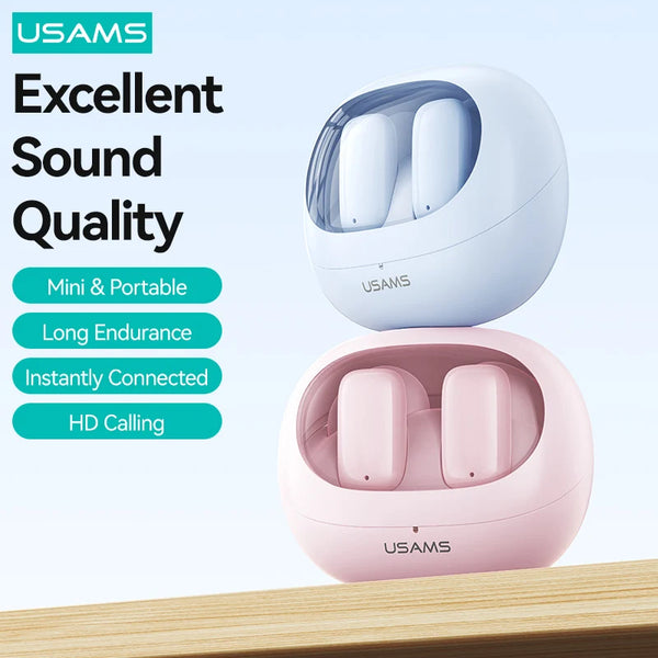 New TWS Earphones Bluetooth 5.3 Wireless Headphones Mini and Compact Comfortable Wear 23h Long Battery Life 3D Spatial Earbuds
